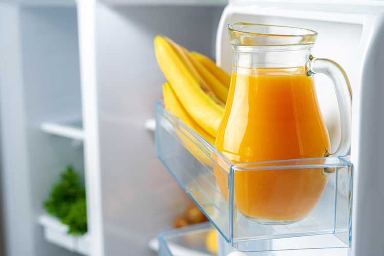 Vers geperst sinaasappelsap bewaren